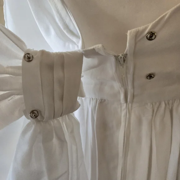 VTG 1960s/70s Lace Dress With Bow Detail, Flowy, Boho/Prairie - Picture 10 of 10